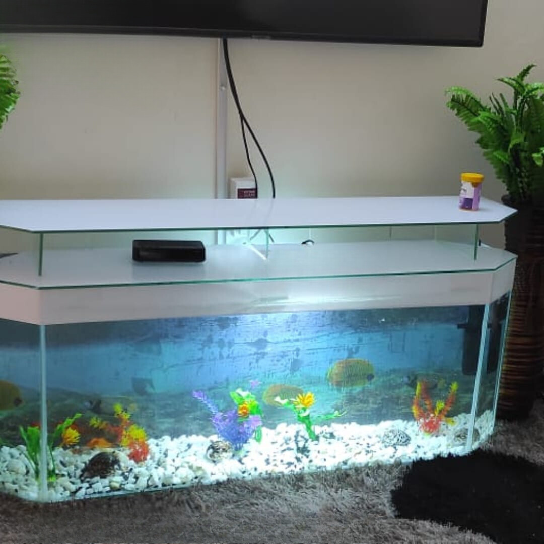Custom Fish Aquarium 55inch TV Stand - Enhanced Education Group